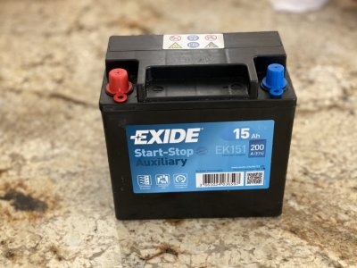 FOR SALE: BRAND NEW Exide EK151 Auxiliary Battery - Eco Stop/Start ...